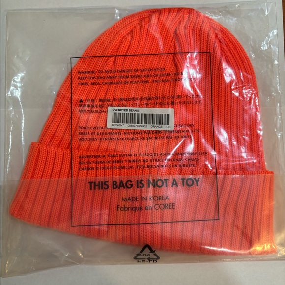 Supreme Overdyed Beanie Orange SS24 - Picture 3 of 5